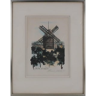 Maurice Utrillo, The Galette Mill, Original Signed Lithograph For Sale