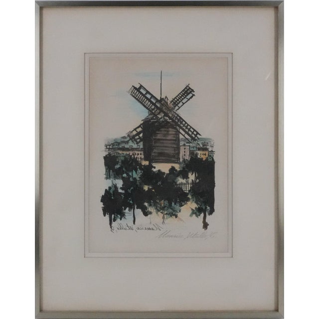 Maurice Utrillo, The Galette Mill, Original Signed Lithograph For Sale