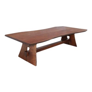 Live Edge Dining Table Made from Black Walnut For Sale
