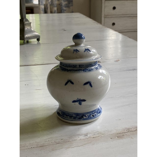 Small Ginger Pot with Lid, 1890s For Sale - Image 4 of 8