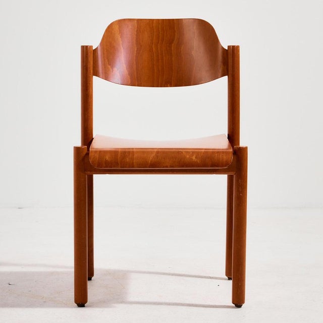 Stackable Chair in Beech For Sale - Image 6 of 13
