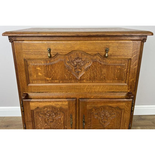 Vintage French Louis XIV Oak Sideboard For Sale - Image 4 of 18