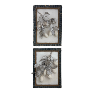 Paper Mache Framed Lemons Wall Hanging