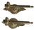 Brass Wall Sconces with Ornate Round Backplates and Pineapple Finials, 1950s, Set of 2 For Sale