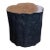 Natural Solid Lychee Wood Side Table Charred & Natural Finish, Modern Organic For Sale