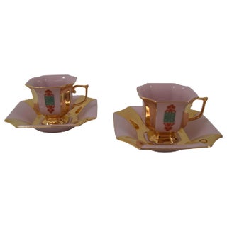 Mid-Century Mug with Saucer from Haas & Czjzek, 1960s, Set of 2 For Sale