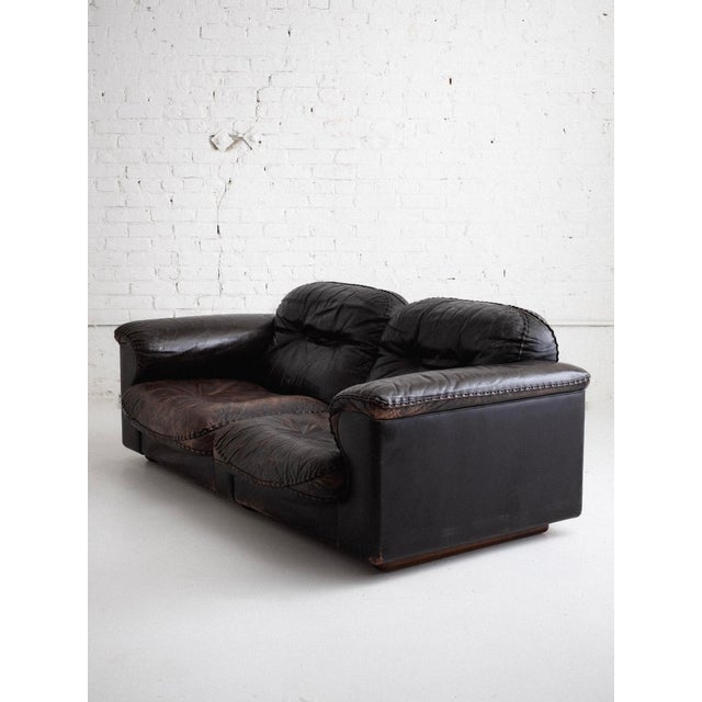 "Ds101" Leather Sofa by De Sede, 1970s For Sale In New York - Image 6 of 12