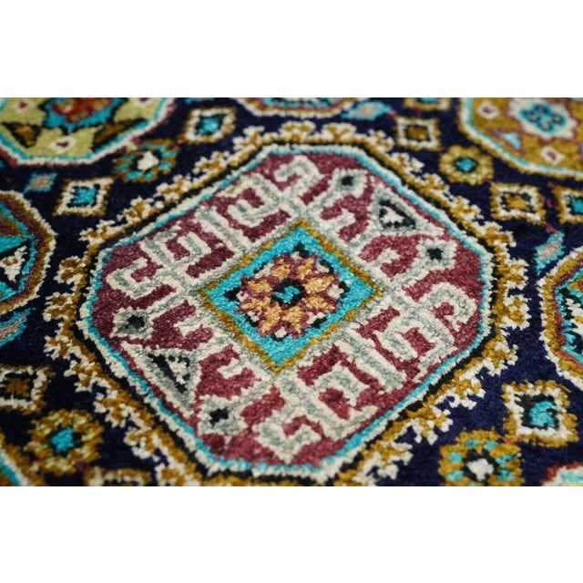 Extremely Fine Persian Silk Qum Rug 1'10'' X 2'10'' For Sale - Image 9 of 12