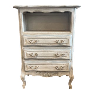 Vintage Country French Occasional Painted Cabinet Nightstand - Mid 20th C For Sale