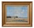 Christophe Rielland, View of a Port and Lively Beach, Oil on Canvas, Framed For Sale