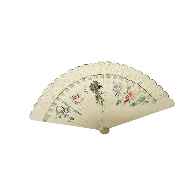 Art Nouveau Celluloid Fan, 1900s For Sale - Image 12 of 13