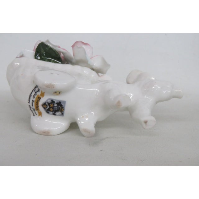 Ceramic Thorley Bone China Figurine Poodle Pulling Cart of Flowers Made in England 5155b For Sale - Image 7 of 16