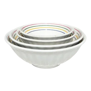 Vintage Ceramic La Primula Italian Serving Bowls - Set of 4 1970s Italy