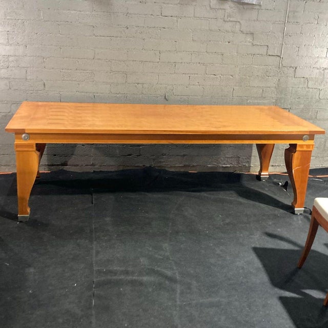 Contemporary Vintage Leon Krier for Giorgetti Sella Magna 9-Piece Dining Set For Sale - Image 3 of 18