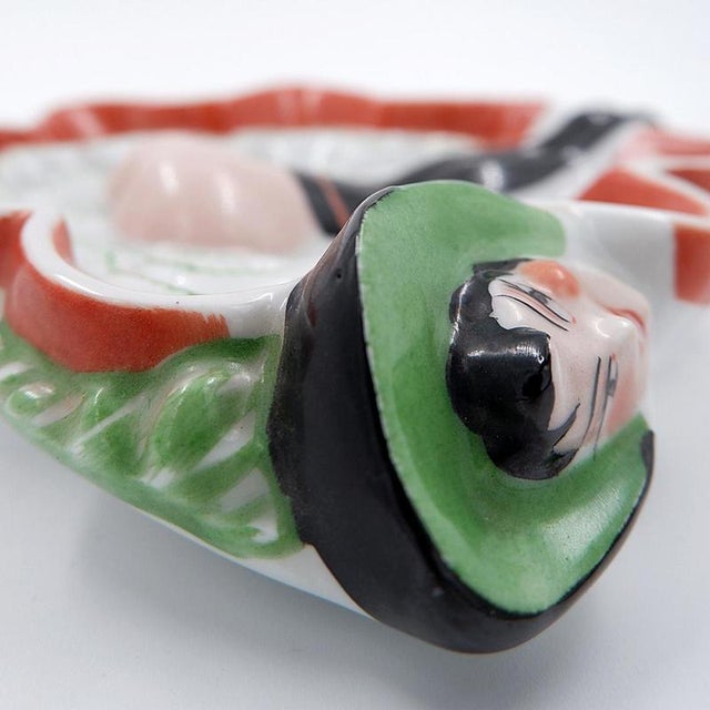 Painted Porcelain Pocket Tray from Les Naturistes, Paris, France 1956 For Sale - Image 4 of 10