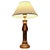 Brown Large Italian Corinthian Column Table Lamp, 1960 For Sale - Image 8 of 8