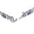 Bathe in the resplendent allure of this exquisitely crafted bracelet, forged from luminous 14K white gold and rhodium-...