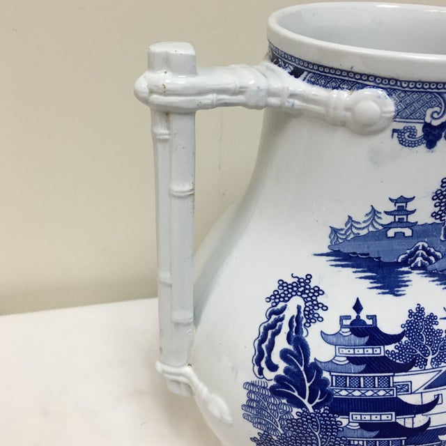Vintage Blue Willow Vase Chairish