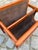 Teak and Genuine Leather Newspaper Rack with Two Compartments by Aksel Kjersgaard for Salin Møbler For Sale - Image 6 of 11
