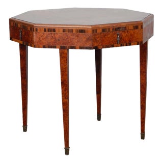 Art Deco Marquetry Games Table, 1930s For Sale