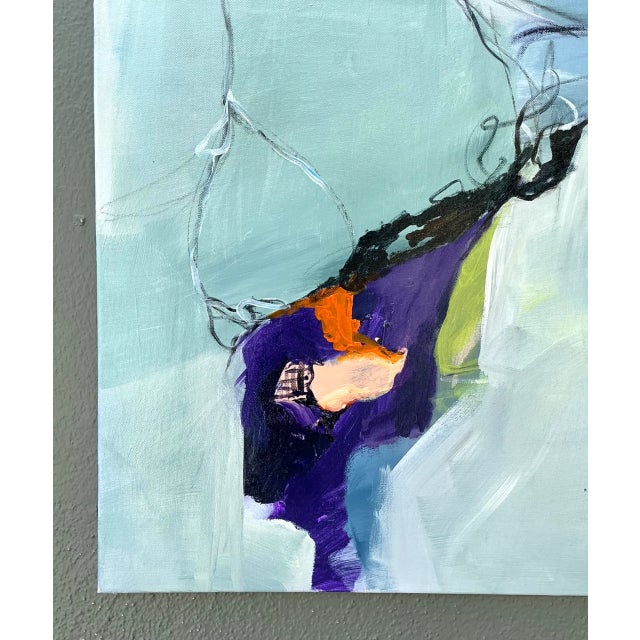 Vintage Abstract Expressionist Oil Painting on Canvas For Sale - Image 16 of 16