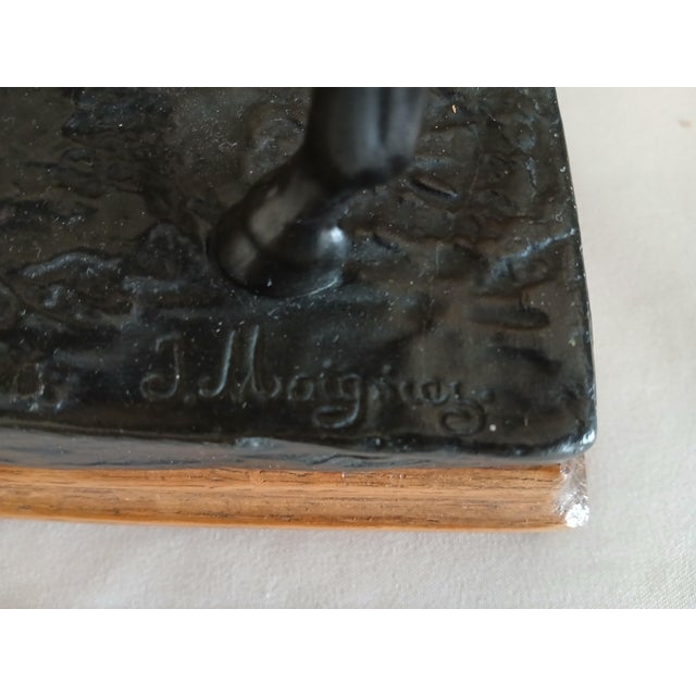 Late 20th Century Jules Moiginez Bronze Side Saddle Horse Sculpture For Sale In Minneapolis - Image 6 of 9