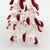 Mid 20th Century Murano Italian Art Glass Christmas Tree Sculpture 8" (Red Drip Tips, Original Foil Label, Vintage Mid-Century) For Sale - Image 10 of 15