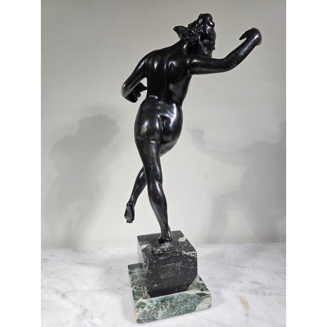 Black Classic Bronze Sculpture Maiden of Ancient Greece by Luigi De Luca, 1880s For Sale - Image 8 of 16
