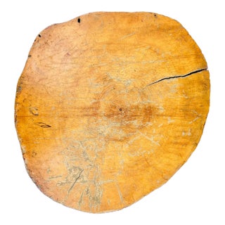 Vintage Mid 20th Century Decorative Wood Slice Cutting Board For Sale