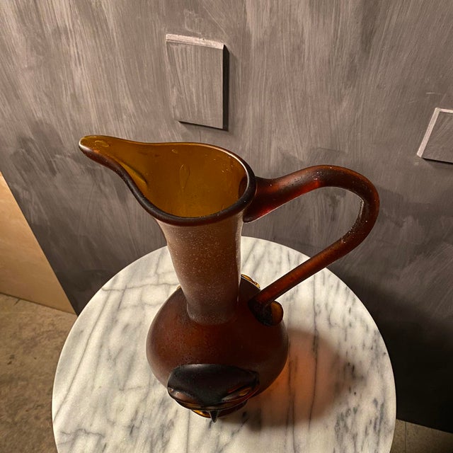 20th Century Italian Art Glass Face Vase For Sale - Image 14 of 18