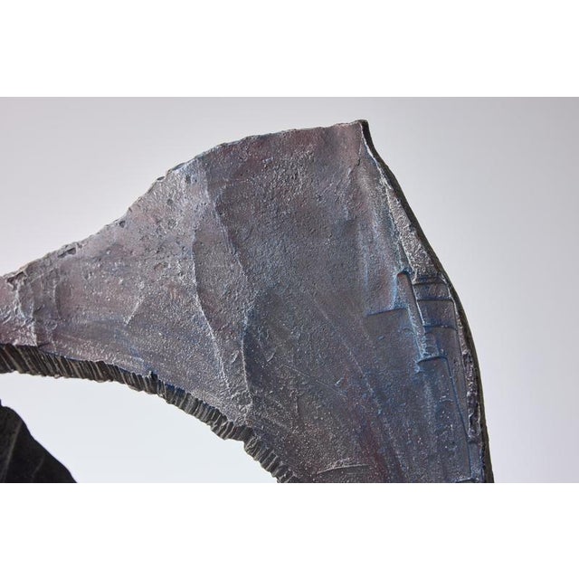 Abstract Sculpture in Metal & Wood by Simon Benetton, 1971 For Sale - Image 8 of 9