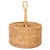Artifacts Rattan Round 4 section Caddy/Cutlery Holder in Honey Brown For Sale - Image 9 of 9