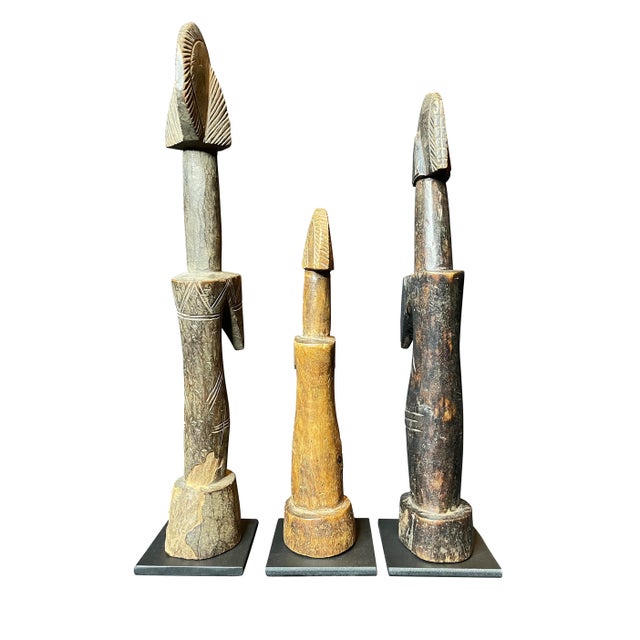 African Abstract Mossi Mounted Biga Figures- A Set of 3 For Sale In Chicago - Image 6 of 7