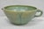 Vintage Primitive Green Glazed Ceramic Pottery Large Mixing Bowl W Handle For Sale - Image 18 of 18