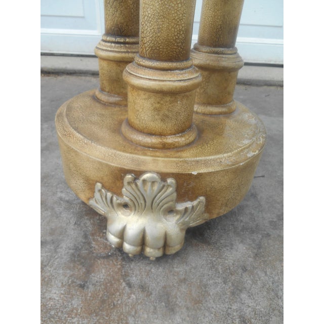 Clover Top Claw Feet Side Table For Sale - Image 4 of 7