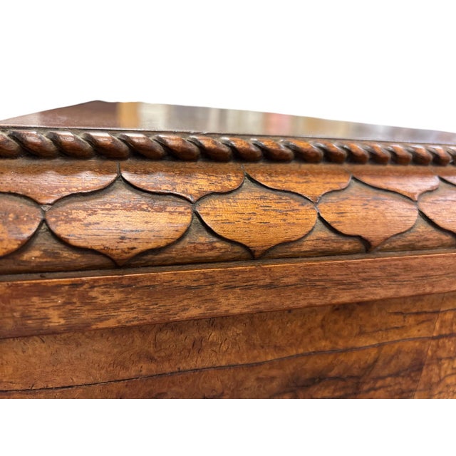 William & Mary Revival Burl Walnut Cabinet on Stand, Circa 1920s, Attributed For Sale In West Palm - Image 6 of 14