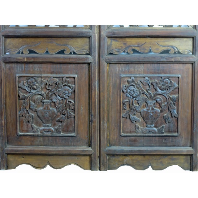 1940s 1940s Wall Mirror With Hand Carved Frame For Sale - Image 5 of 6