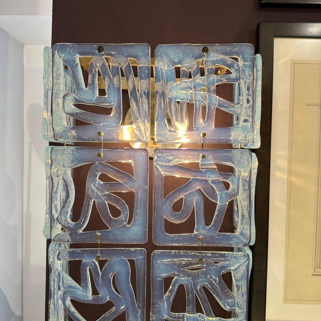 Carlo Nason 1960s Pair of Opaline Murano Glass Sconces Attr. to Carlo Nason for Mazzega, Italy For Sale - Image 4 of 11
