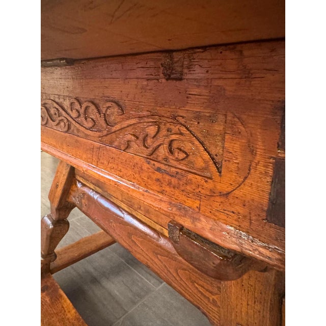 Jogl Table with Slate Top and Inlays For Sale - Image 5 of 12