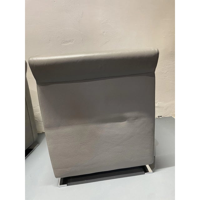 Gray Cube Leather Chairs from Cor, Set of 2 For Sale - Image 8 of 18