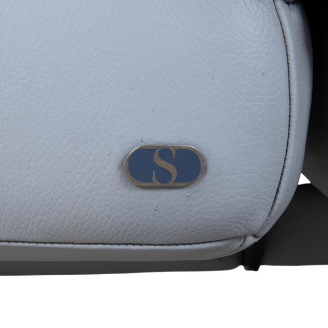 DS-450 Two-Seater Leather Blue Manual Function Sofa from de Sede For Sale - Image 14 of 18