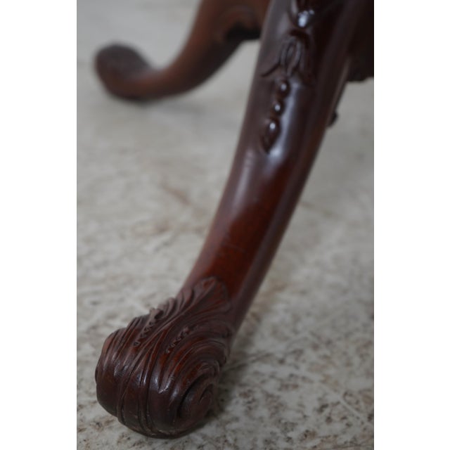 Brown Feldenkreis Chippendale Mahogany Dining Room Table For Sale - Image 8 of 18