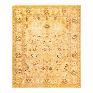 Mogul, One-of-a-Kind Hand-Knotted Area Rug in Ivory, 8' 2" x 10' 1" For Sale