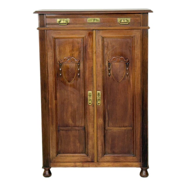 Antique Gründerzeit Vertiko Chest of Drawers, Late 19th Century For Sale
