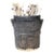 Vintage Patinated Wood Bucket For Sale