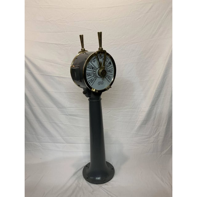 Circa 1945 Engine Order Ships Telegraph For Sale - Image 12 of 12