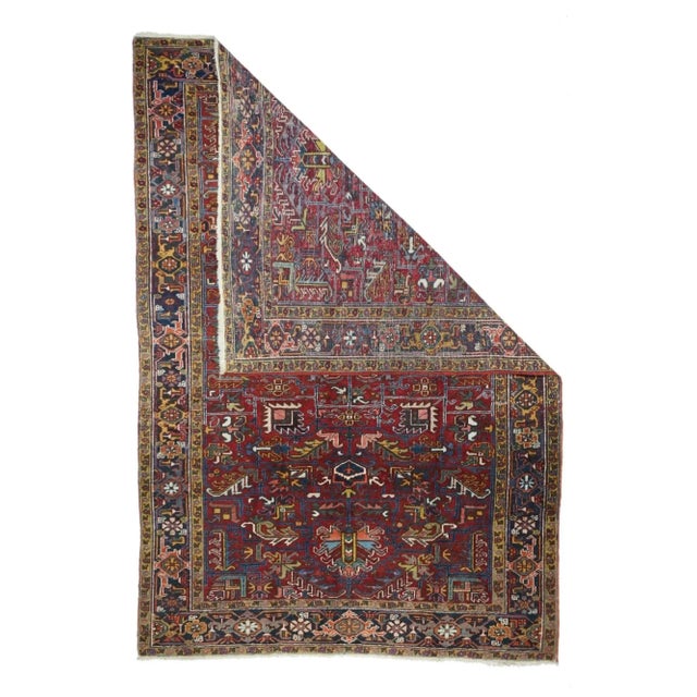 Vintage Heriz Rug 6'7'' x 9'9''.