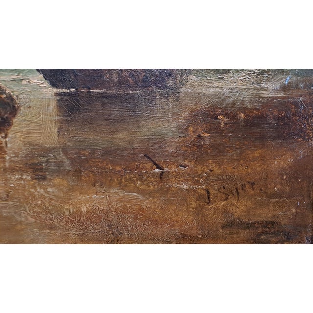 John Syer, Shipwreck on the Cornwall Coast, Oil on Canvas For Sale - Image 4 of 11