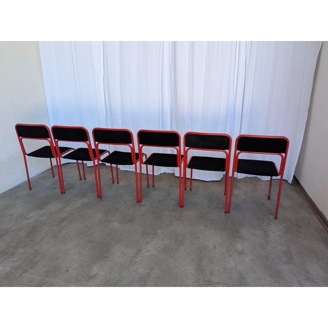 Space Age Stackable Dining Chairs, 1970s, Set of 6 For Sale - Image 10 of 18