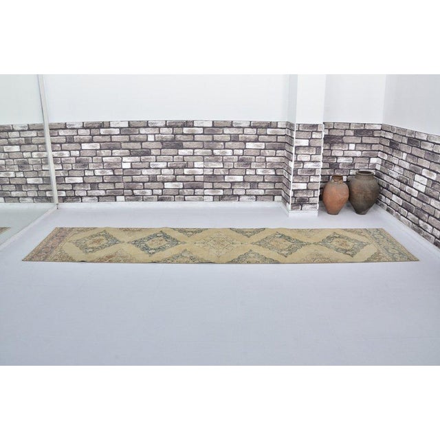 1950s Tribal Handknotted Hallwway Runner Rug For Sale - Image 10 of 10